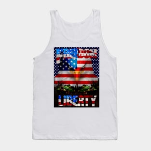 American Eagle Tank Warfare Liberty Freedom Tank Top